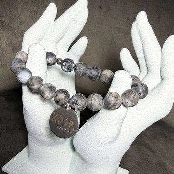 Мужской браслет Лабрадорит матовый: Магия сияния. Коллаборация Kosa Collection и Vallerina.jwlr 00922 фото